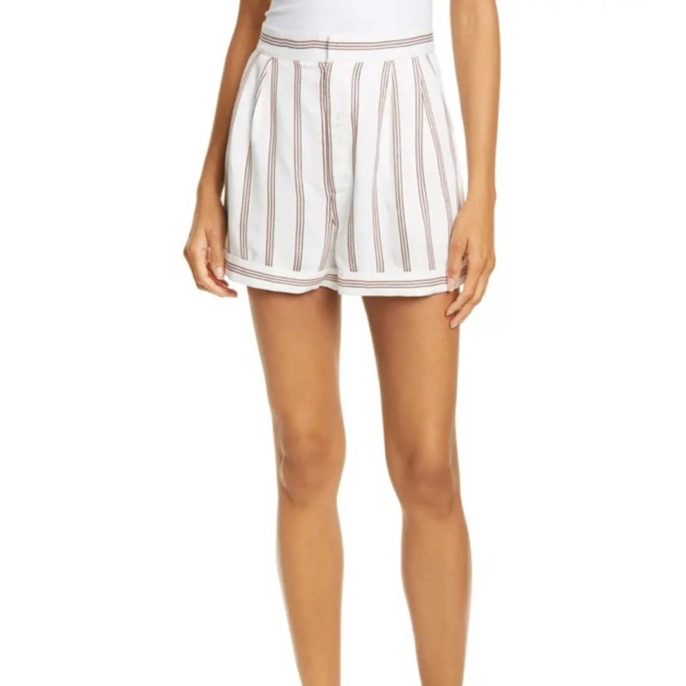 New Joie Carvel Stripe High Waist Shorts Size 00
